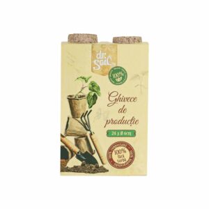 Set 24 alveole biodegradabile de 6 cm pentru germinare si sadire Dr.Soil, ideale pentru rasadnite