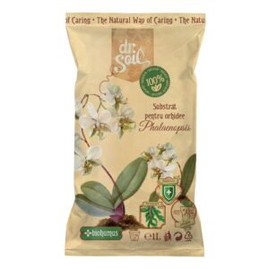 Substrat natural Dr.Soil pentru orhidee Phalaenopsis la punga de 1L