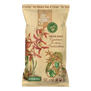 Substrat natural Dr.Soil pentru Cymbidium si orhidee pseudobulboase la punga de 1L