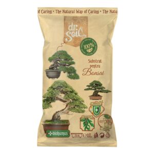 Substrat natural Dr.Soil pentru bonsai si alte plante de ghiveci altoite la punga de 1L